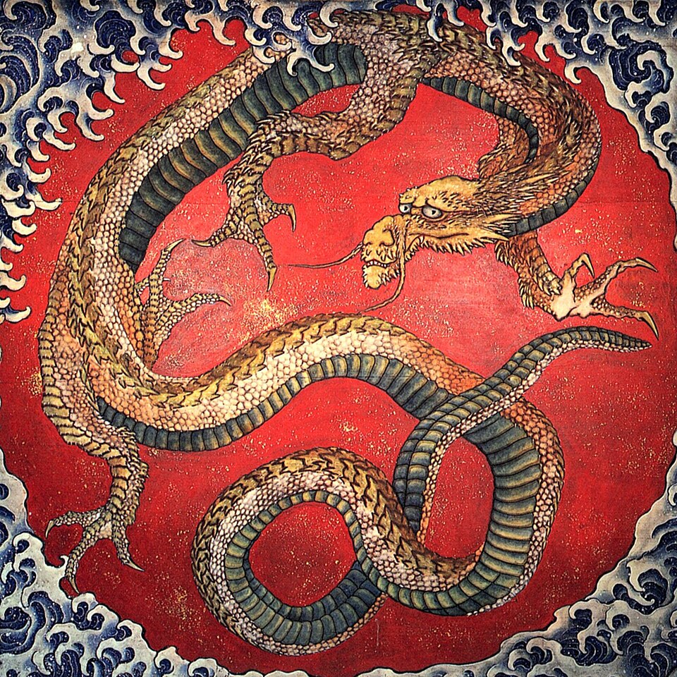 龍図（祭屋台天井絵）